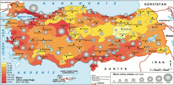 7.Sınıf Sosyal Bilgiler Ülkemiz Nüfus, Göç